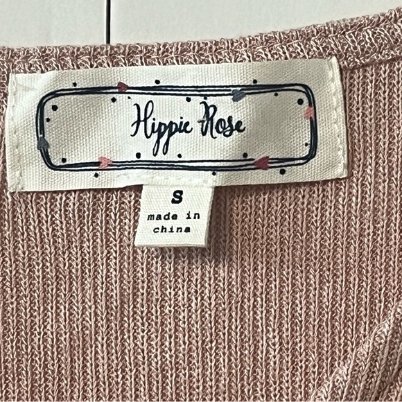 Hippie Rose light pink long sleeve top. Size Small. Soft and lightweight. - Picture 8 of 9